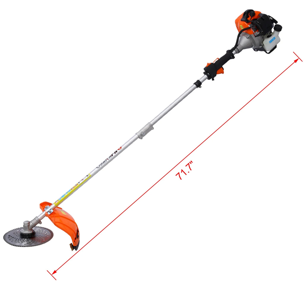 10 in 1 52CC 2-Cycle Garden Tool System with Pole Saw, Hedge Trimmer, Grass Trimmer, and Brush Cutter B813277