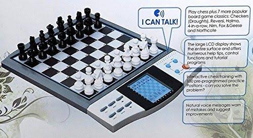 Talking Electronic Chess Master Pro Handheld Computer Game N2118