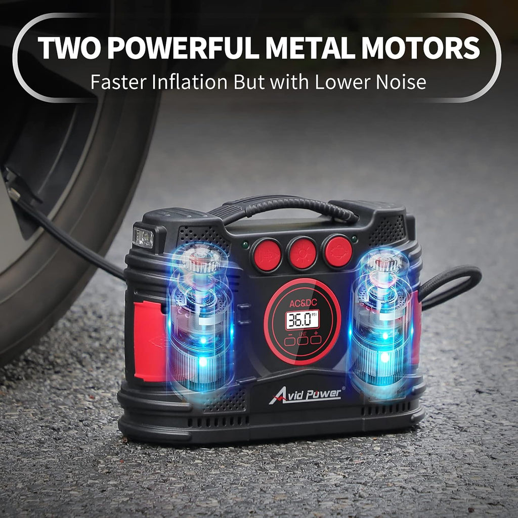 Portable Tire Inflator Air Compressor with Digital Pressure Gauge M288