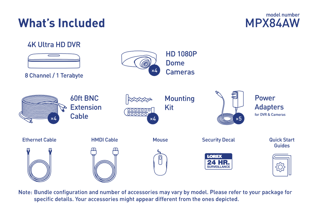 Surveillance Camera System with Audio Security Cameras C333229
