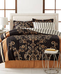Gold Reversible 8-Piece Full Bedding Set E360059