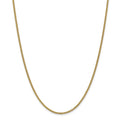 14kt Yellow Gold 2mm Spiga Chain 30 inch Lobster Clasp M2630