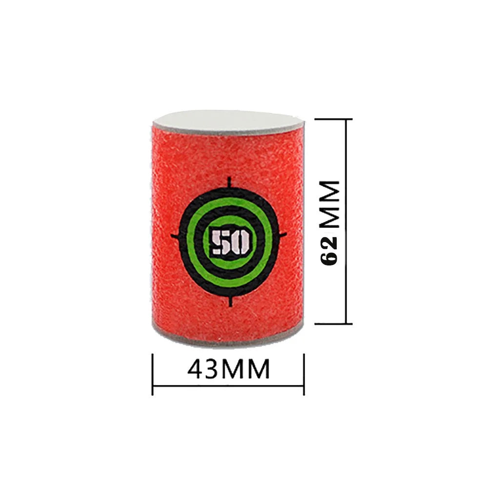 18x EVA Soft Bullet Target Dart Toy W7731