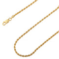 14K Gold Vermeil Italian Rope Chain Necklace Q928