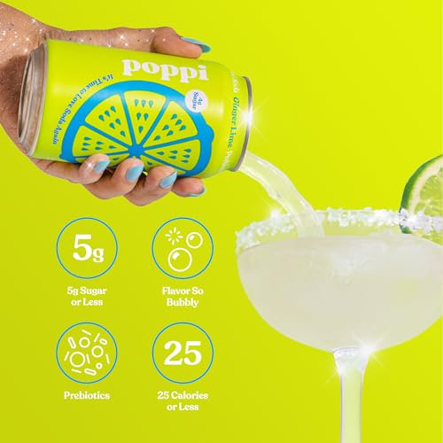 Ginger Lime Prebiotic Soda, 12 Fl Oz Can M3906