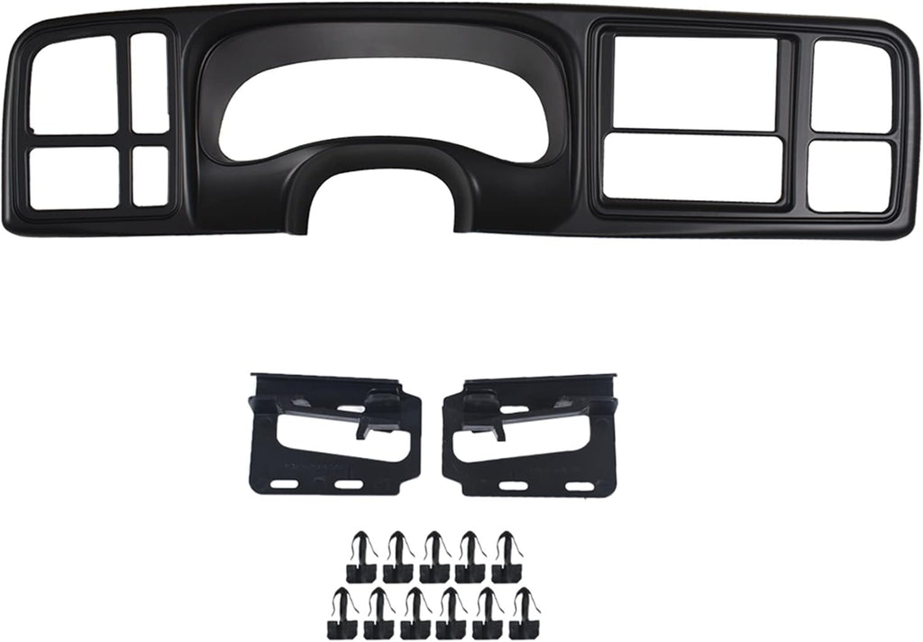 Double Din Truck Dash Kit Replacement Matte Black W174