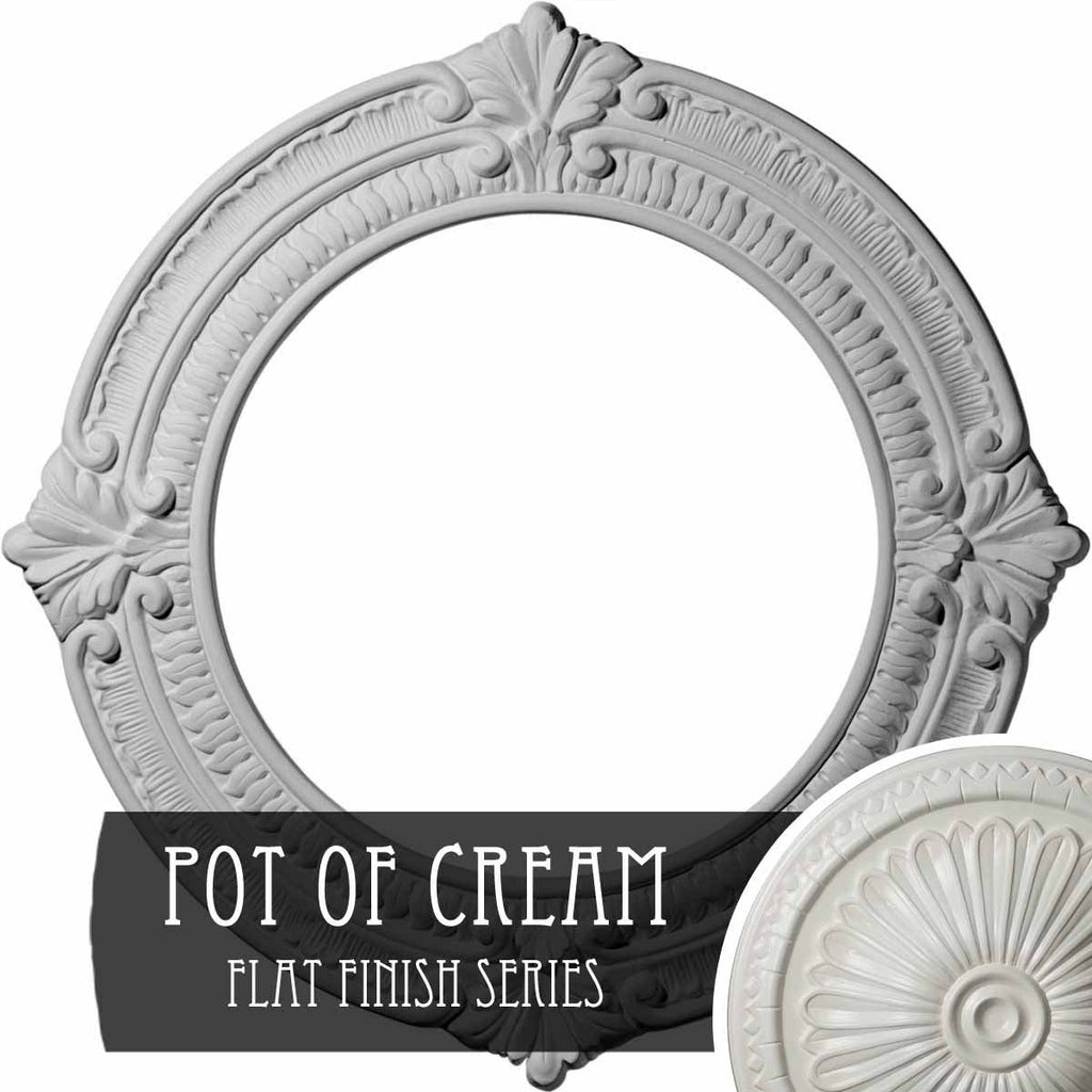 13 1/8x22OD x 8x22ID x 5/8x22P Ceiling Medallion T35807