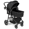 Black Convertible Baby Stroller with Foot Cover I53834