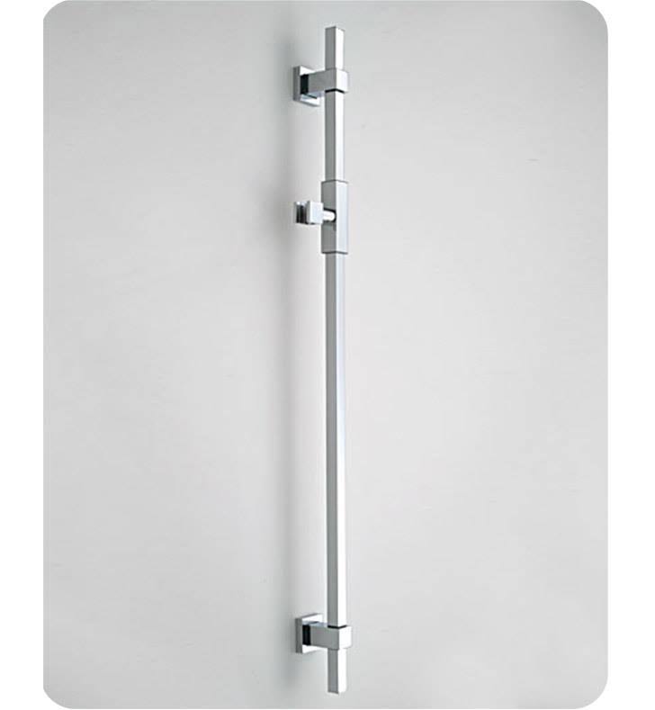 Satin Chrome Adjustable Height and Angle Wall Bar H7132