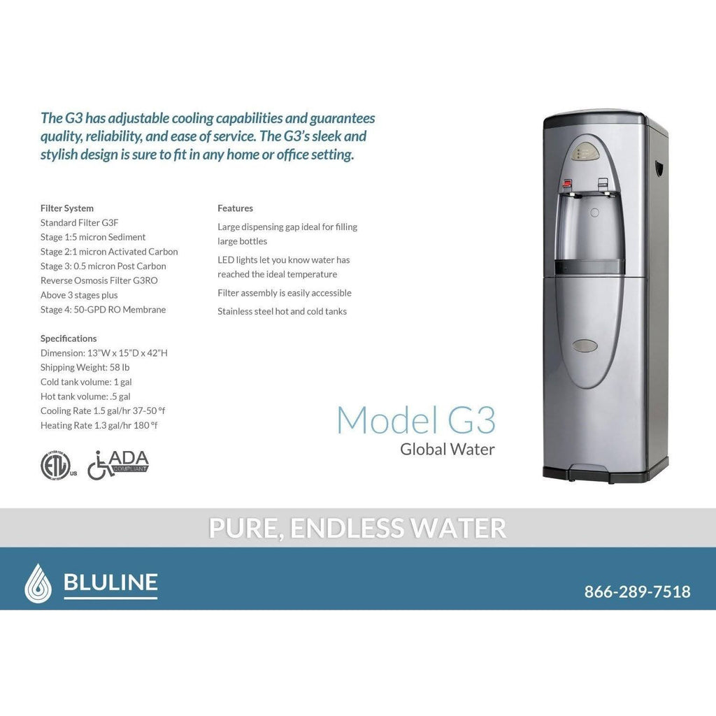 Silver Stainless Steel Bottleless Water Cooler I712548