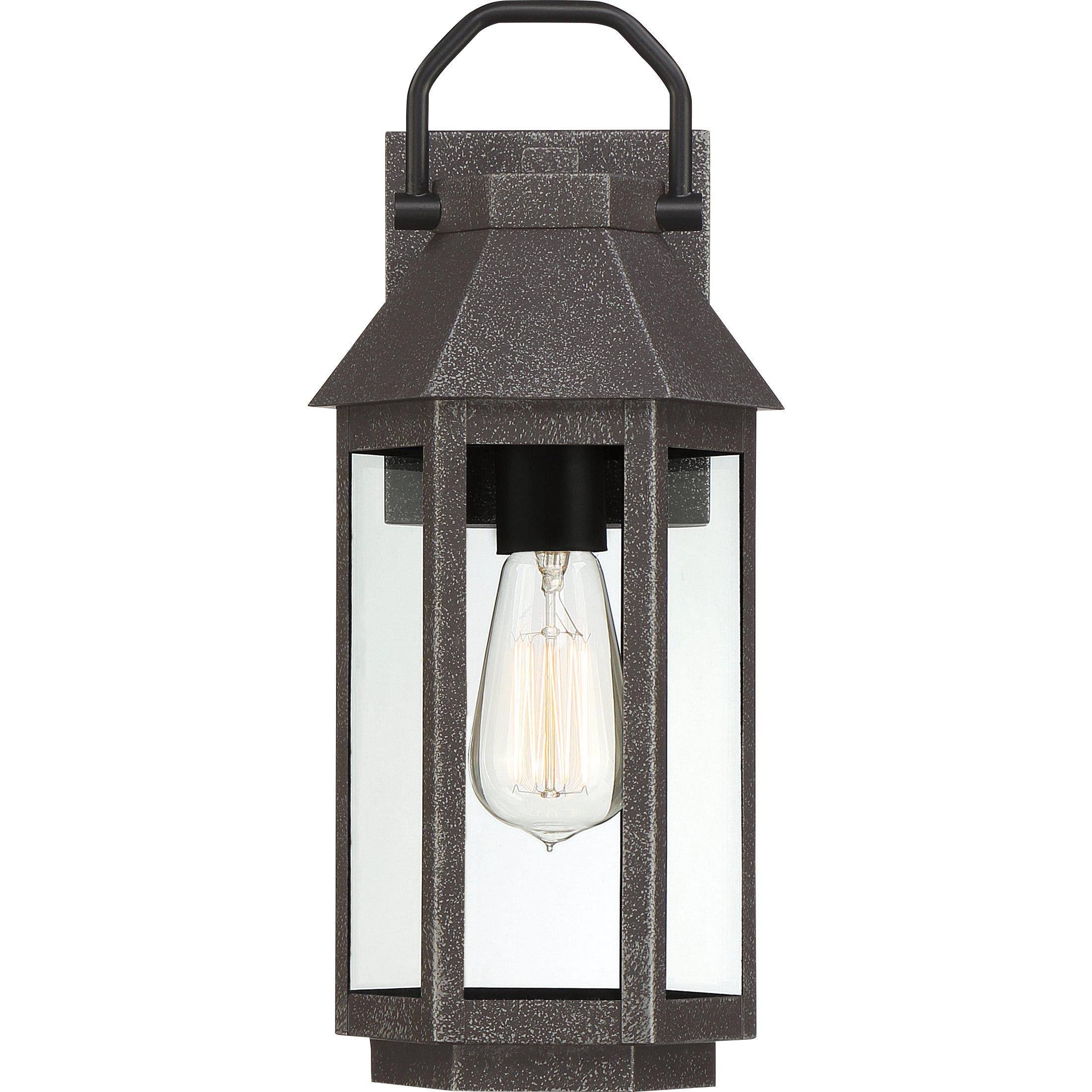 Speckled Black Outdoor Wall Lantern O4320