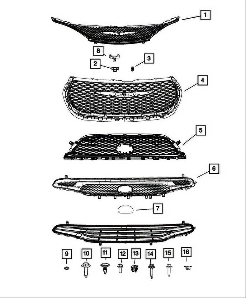Grille Lower OE J29736