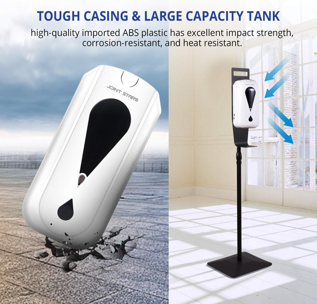 Touchless Hand Sanitizer Dispenser with Floor Stand and Drip Tray, Pack of 2 R153534