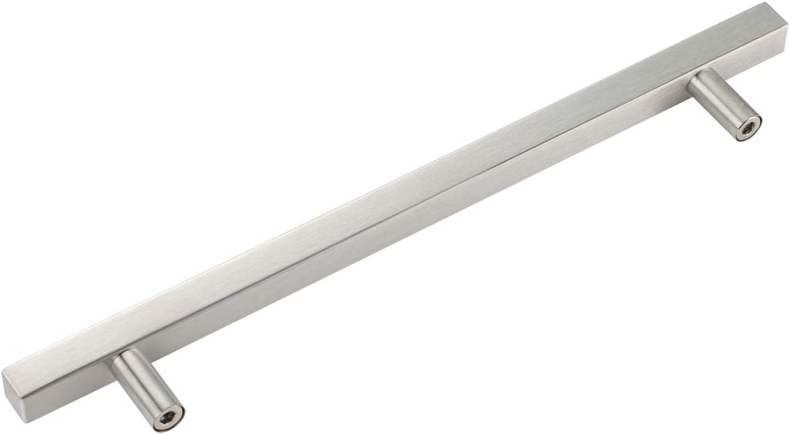 50 Pack Square Cabinet Handle 8.75 Length Satin Nickel V20745