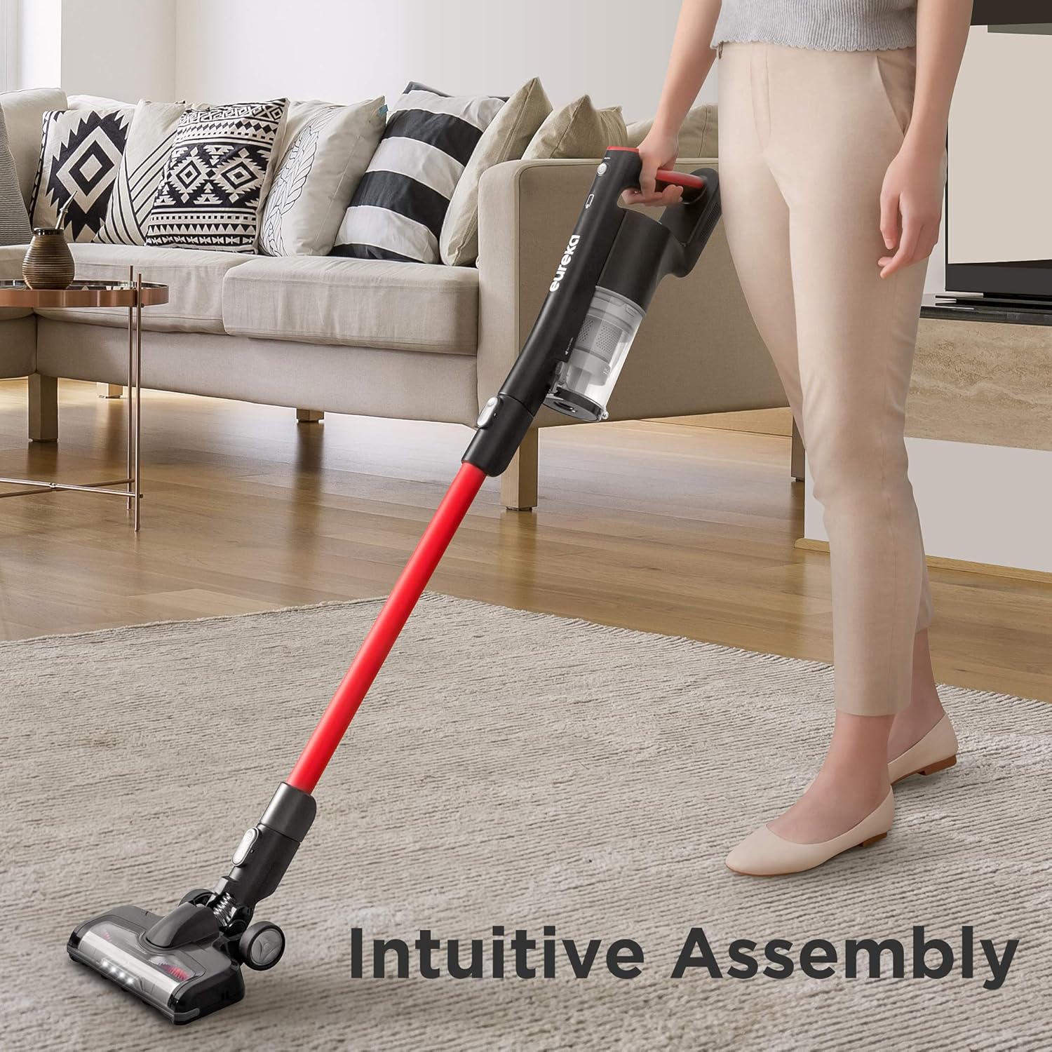 Red Cordless Stick Vacuum Cleaner K697
