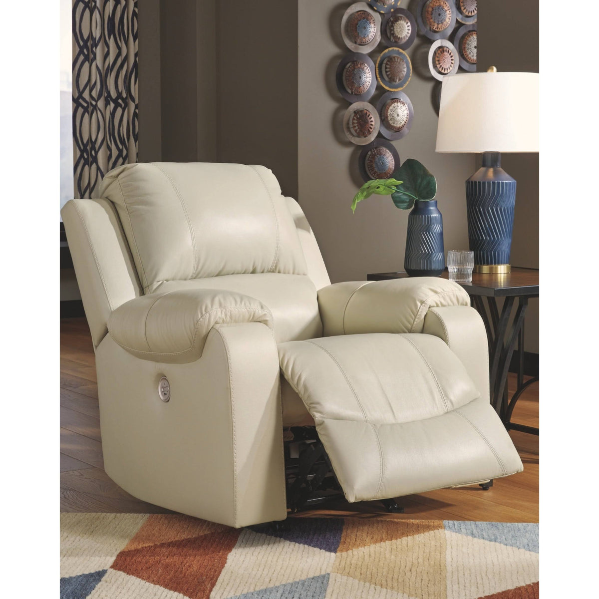 Cream Power Rocker Recliner P551395
