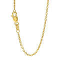 14k Solid Yellow Gold Cable Chain Necklace, 30 Inches N793741