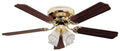 52x22 Ceiling Fan - Bright Brass A1414