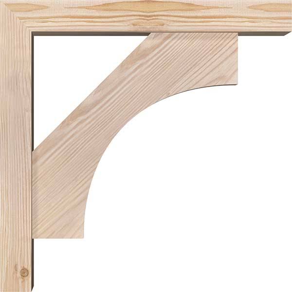 3 1/2x22W x 14x22D x 14x22H Douglas Fir Bracket with Offset Brace S459803