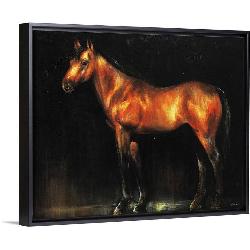Black Float Frame Canvas Art U953