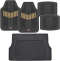 Gray Rubber Auto Floor Mats with Cargo Trunk Liner Q89536