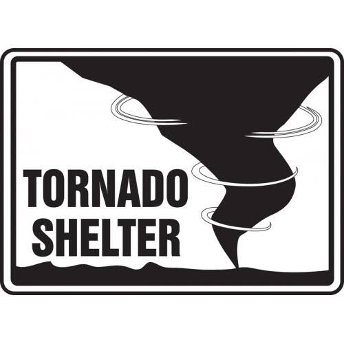 Tornado Shelter Safety Sign X51115