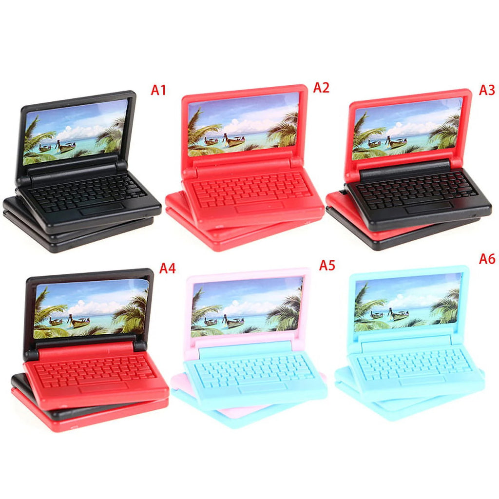 2pcs Dollhouse Miniature Modern Computer Furniture J9063