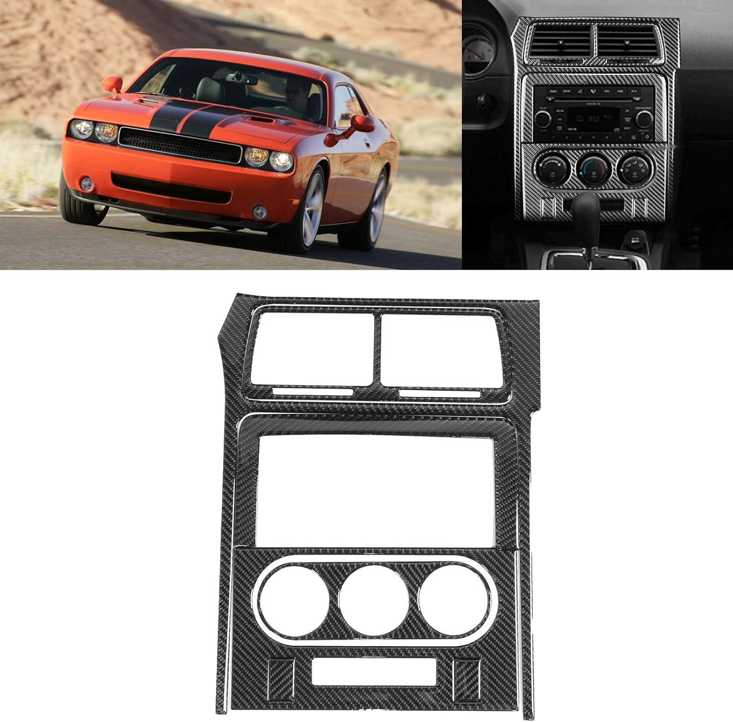 Carbon Fiber AC Control Panel Trim for Dodge Challenger M92145