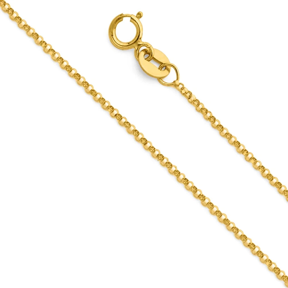 14K Yellow Gold Diamond-Cut Heart-Shaped Initial Letter Pendant with 16" Chain Necklace B5714