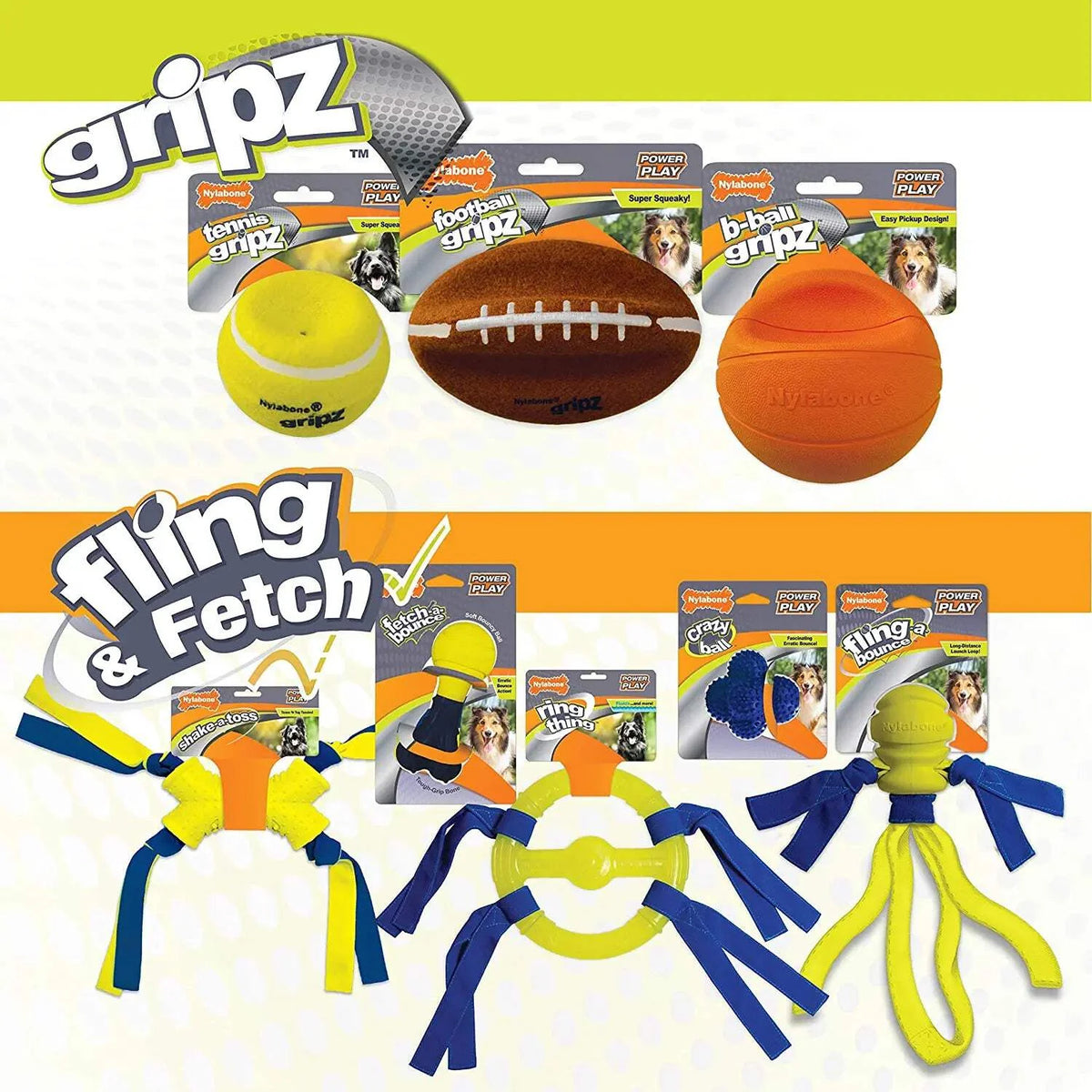 Dog Fetch Toys Fling-a-Bounce Medium - 10 in. Y261694
