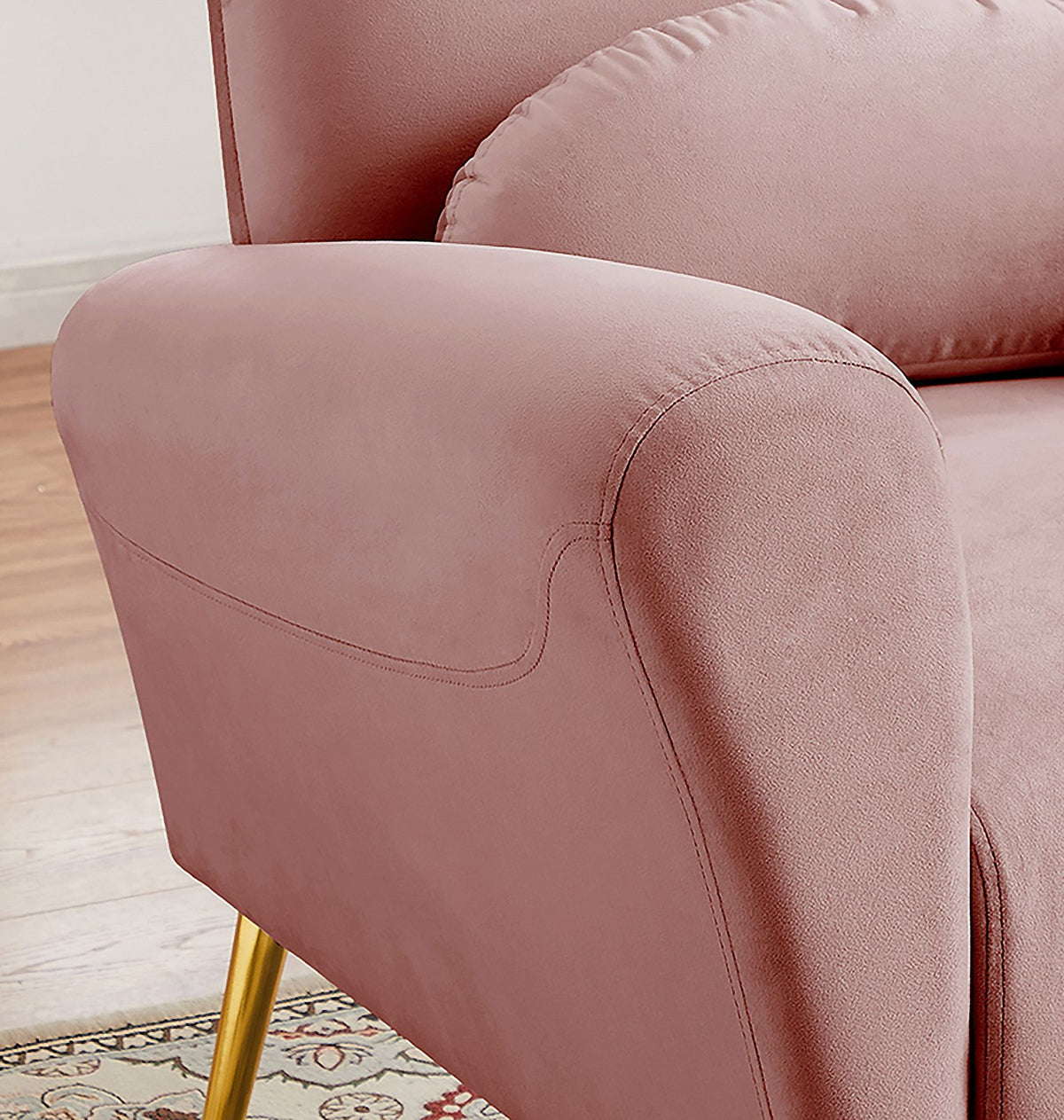 Blue Upholstered Armless Chair G38677