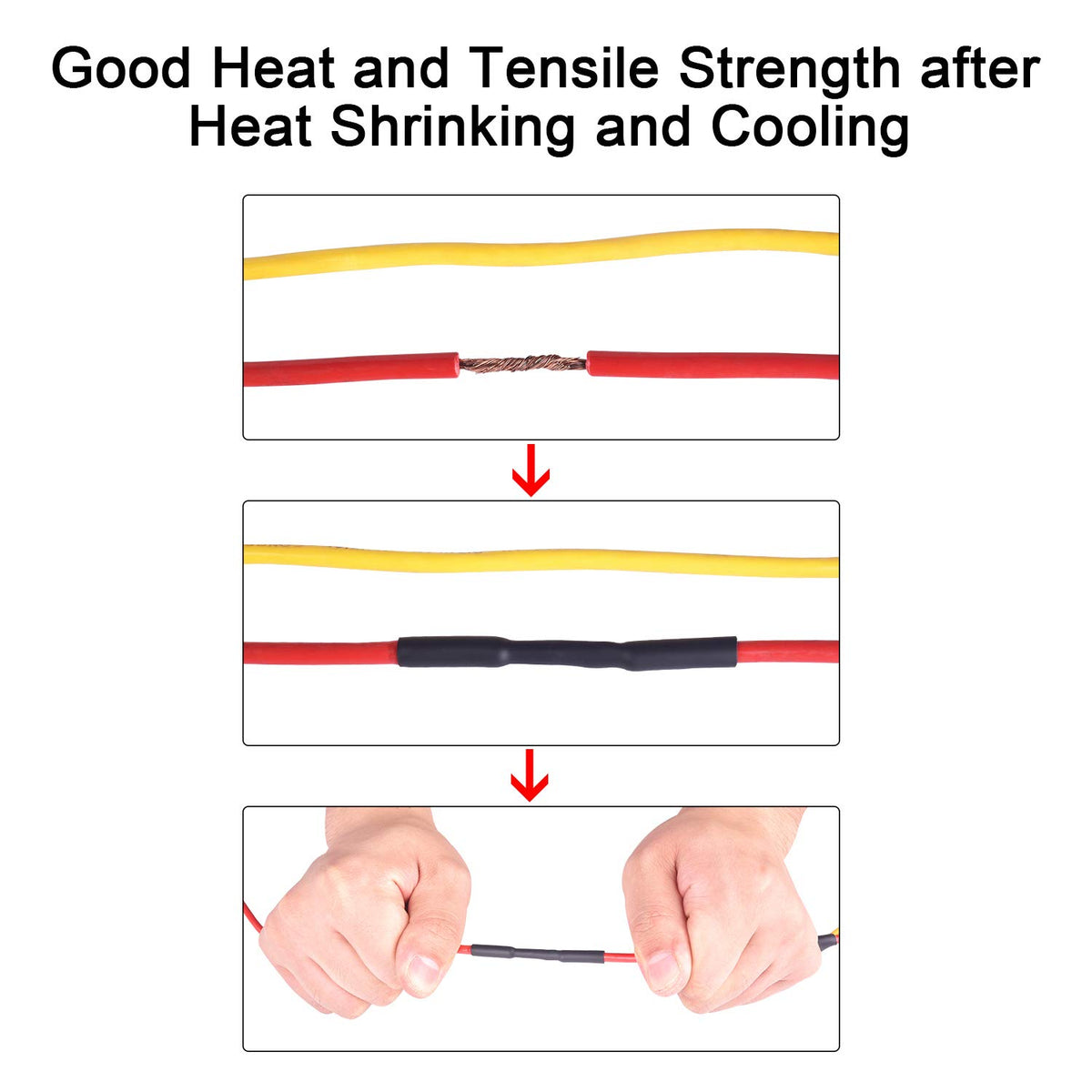 1-1/4 Inch 3:1 Waterproof Heat Shrink Tubing, 4 Ft Black T21969