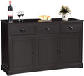 White Sideboard with 2 Cabinets and 3 Drawers N1203