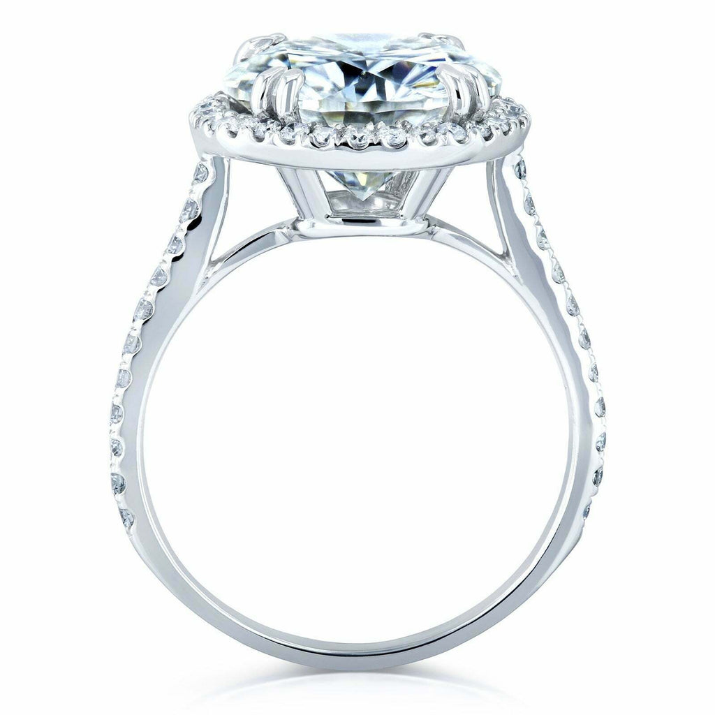 14k White Gold Diamond Halo Engagement Ring G446308