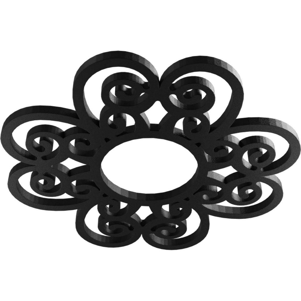40x22OD x 13 5/8x22ID x 1x22P PVC Pierced Ceiling Medallion, Antiqued Coppe R300