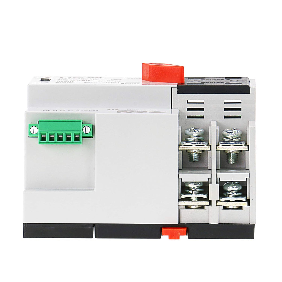 Mini ATS 2P Automatic Transfer Switch Dual Power Switch Din Rail Type 63A 100A E647575