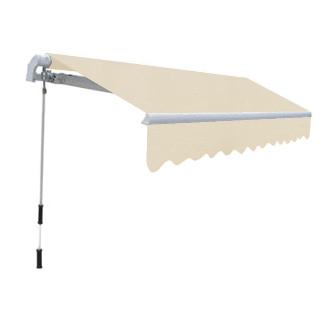 Folding Awning Manual Operated 118.1" Cream V600