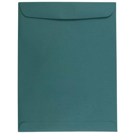 Teal Open End Catalog Envelopes, 10 x 13, 100/Pack B7667