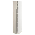 White High Cabinet with Shelves and 2 Doors Q166762