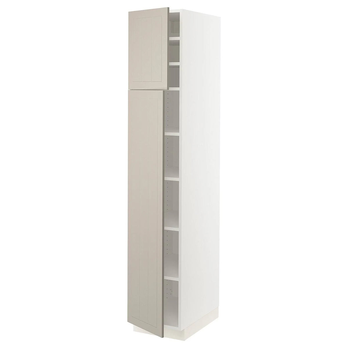 White High Cabinet with Shelves and 2 Doors Q166762