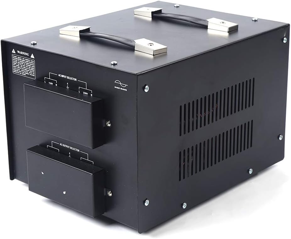10000W Voltage Converter Transformer Step Up/Down 110V/220V Heavy Duty Power Converter with 2 US Outlets, 2 Universal Outlets, Circuit Breaker S247
