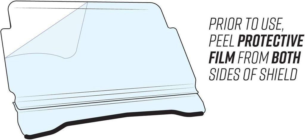 1/4 Standard Light Tint Polycarbonate Full Rear Windshield B238