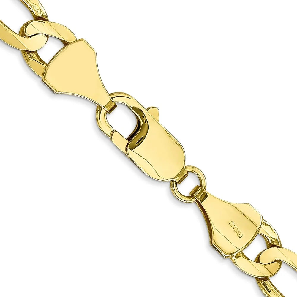10K Yellow Gold Figaro Chain Necklace 20" Y1808