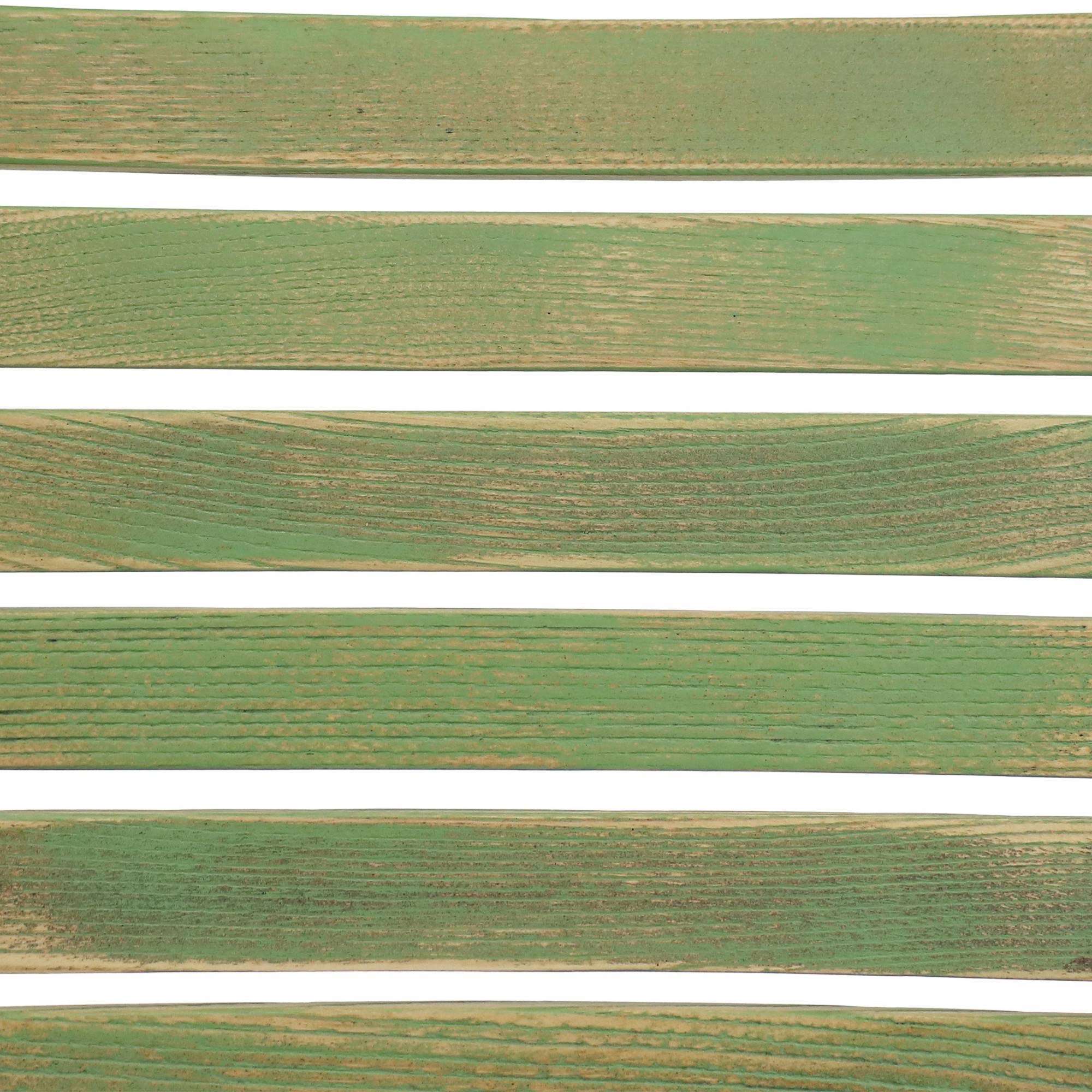Green Folding Chestnut Wooden Chair Set of 4 V484