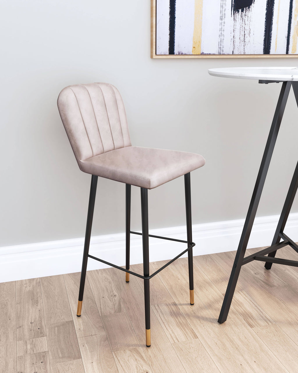 Gray Manchester Bar Chair J8906
