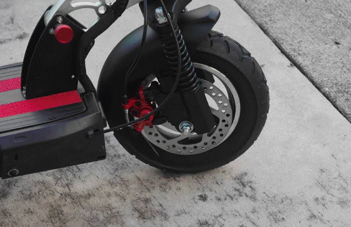 Black/Red Folding Electric Scooter Q7665