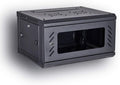 BLACK 06U 19-Inch Server Network Rack with Locking Glass Door T726488