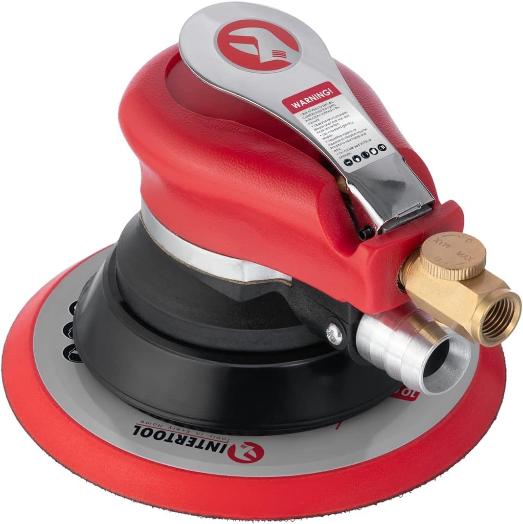 6-inch Air Random Orbital Sander with 2 Backing Pads B9834