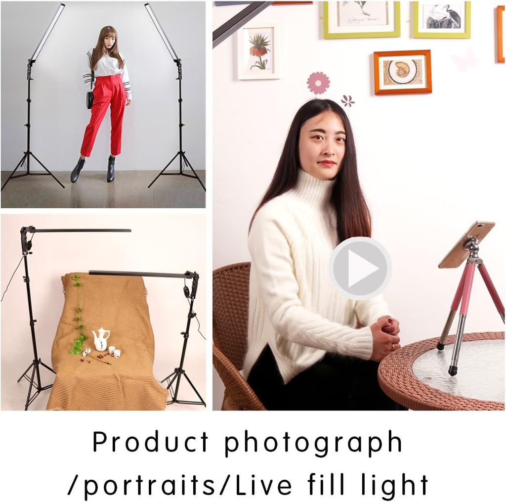 36w Dimmable LED Photography Light Kit with Tripod Stand Bag O90262