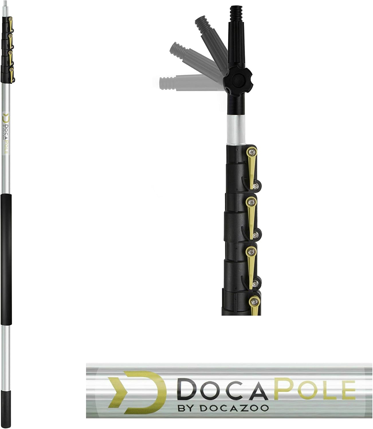 11 Inch Hard Bristle Deck Brush with Telescoping Pole P7338